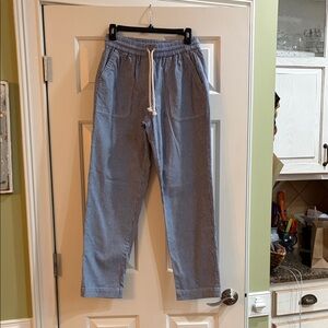 Talbots Women’s Pinstriped Jeans with Elastic waistband